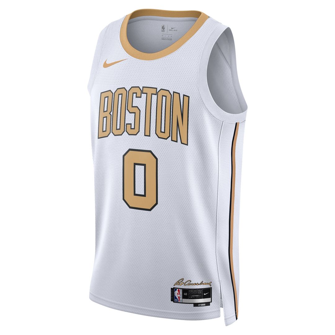 Jayson Tatum Boston Celtics Nike Unisex 2025/26 Swingman Jersey - White - City Edition Official NBA Team Apparel Basketball Fan Gear