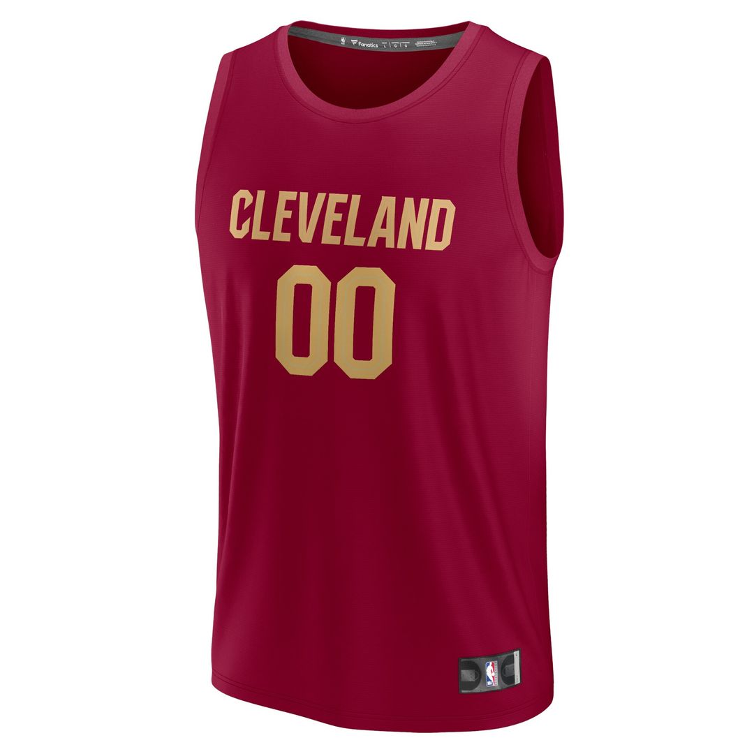 Cleveland Cavaliers Fanatics Youth Fast Break Custom Jersey - Maroon - Icon Edition Official NBA Team Apparel Basketball Fan Gear