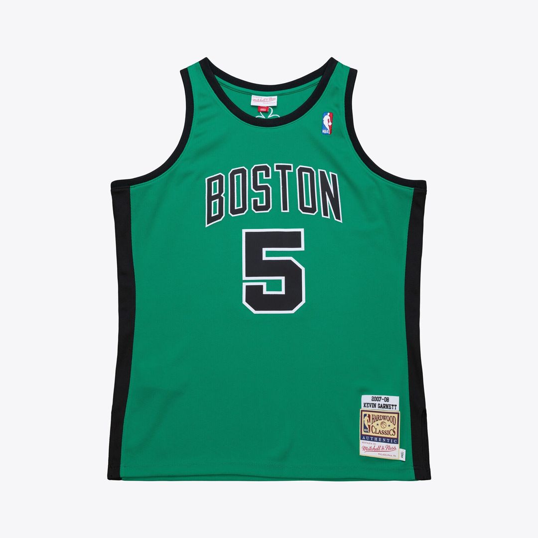 Kevin Garnett Boston Celtics Mitchell & Ness 2007-08 Hardwood Classics Authentic Jersey - Kelly Green Official NBA Team Apparel Basketball Fan Gear