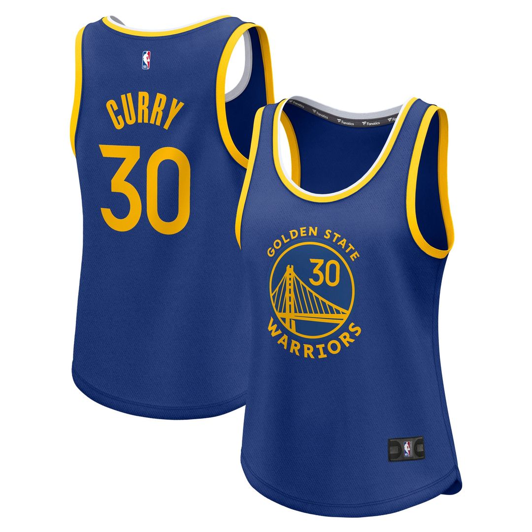 Stephen Curry Golden State Warriors Fanatics Women's Fast Break Player Jersey - Icon Edition - Royal Official NBA Team Apparel Basketball Fan Gear