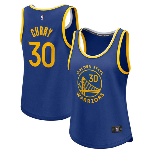 Stephen Curry Golden State Warriors Fanatics Women's Fast Break Player Jersey - Icon Edition - Royal Official NBA Team Apparel Basketball Fan Gear