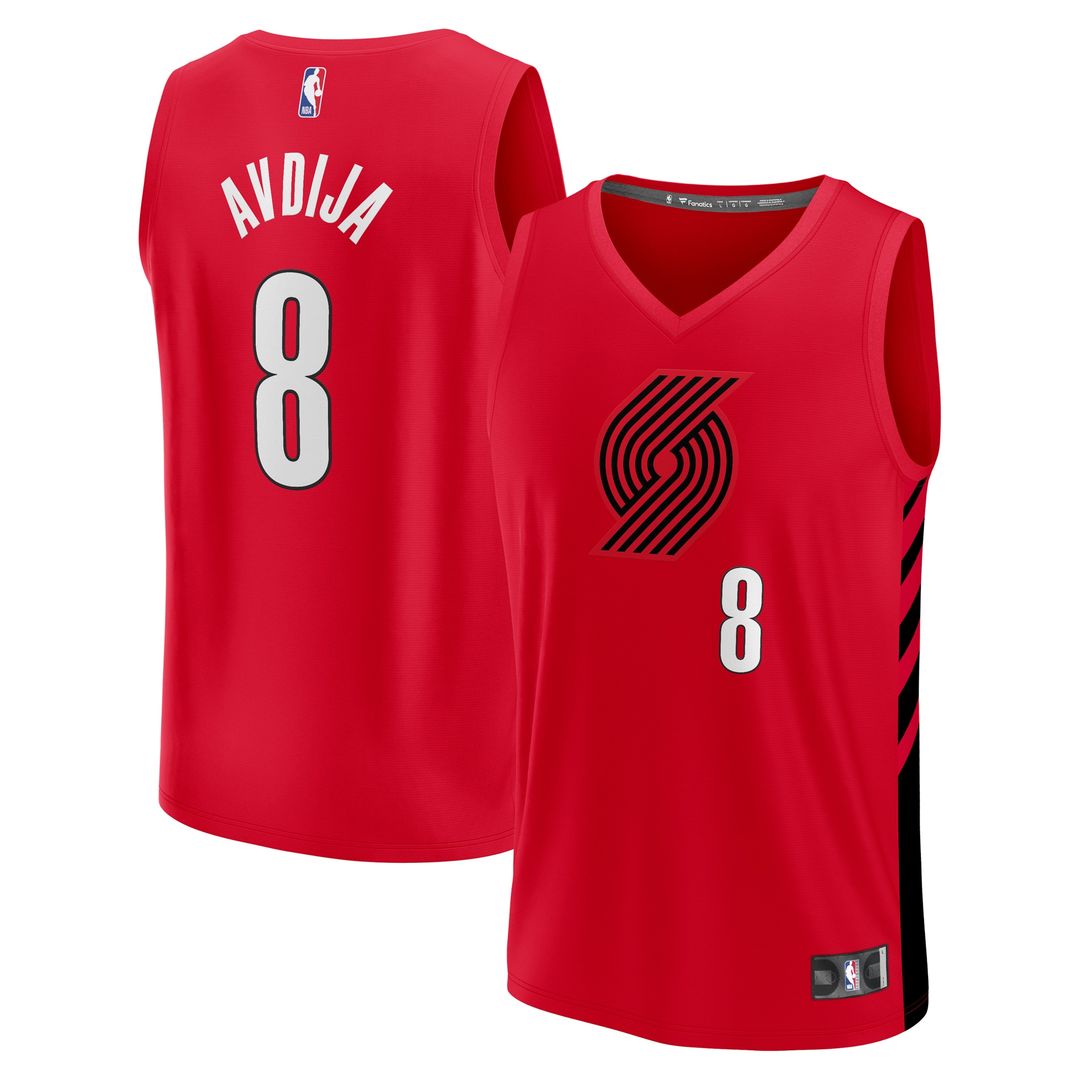 Deni Avdija Portland Trail Blazers Fanatics Fast Break Player Jersey - Statement Edition - Red Official NBA Team Apparel Basketball Fan Gear
