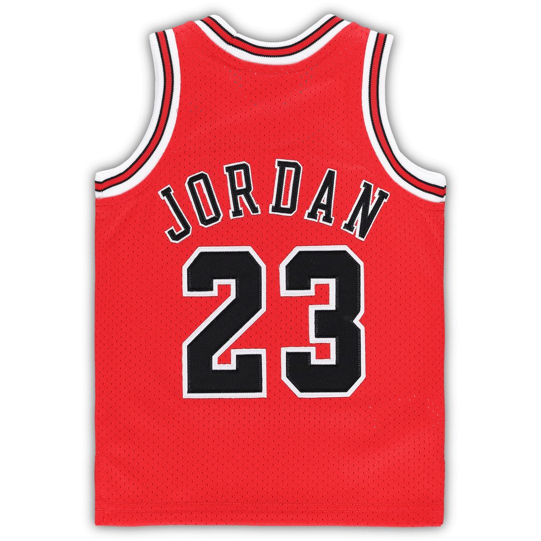 Michael Jordan Chicago Bulls Mitchell & Ness Infant 1985/86 Hardwood Classics Authentic Jersey - Red Official NBA Team Apparel Basketball Fan Gear