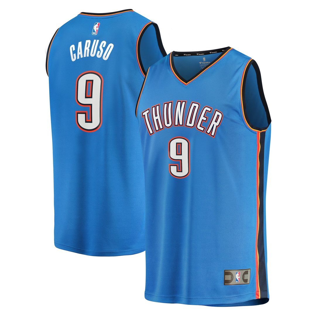 Alex Caruso Oklahoma City Thunder Fanatics Youth Fast Break Replica Player Jersey - Icon Edition - Blue Official NBA Team Apparel Basketball Fan Gear