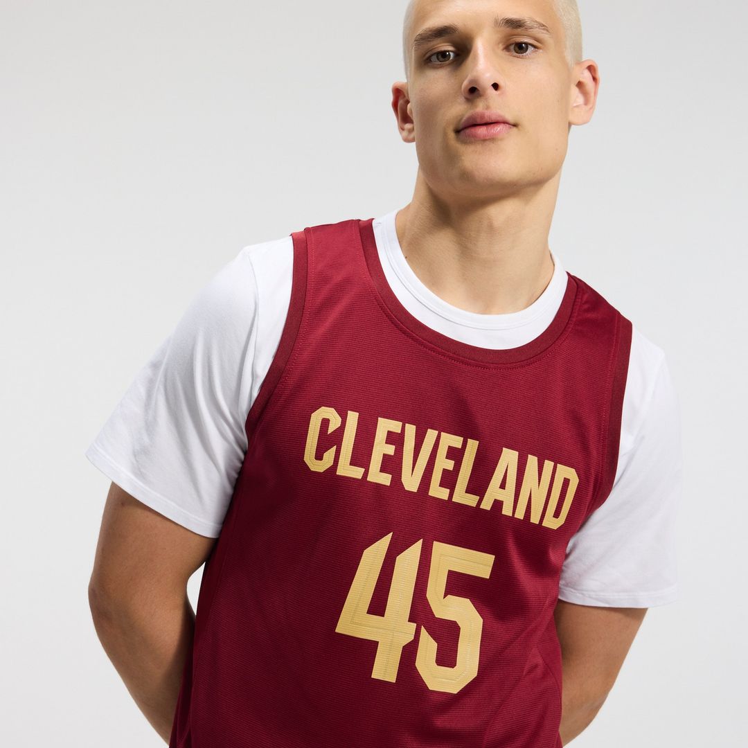 Donovan Mitchell Cleveland Cavaliers Fanatics Fast Break Replica Jersey - Icon Edition - Wine Official NBA Team Apparel Basketball Fan Gear