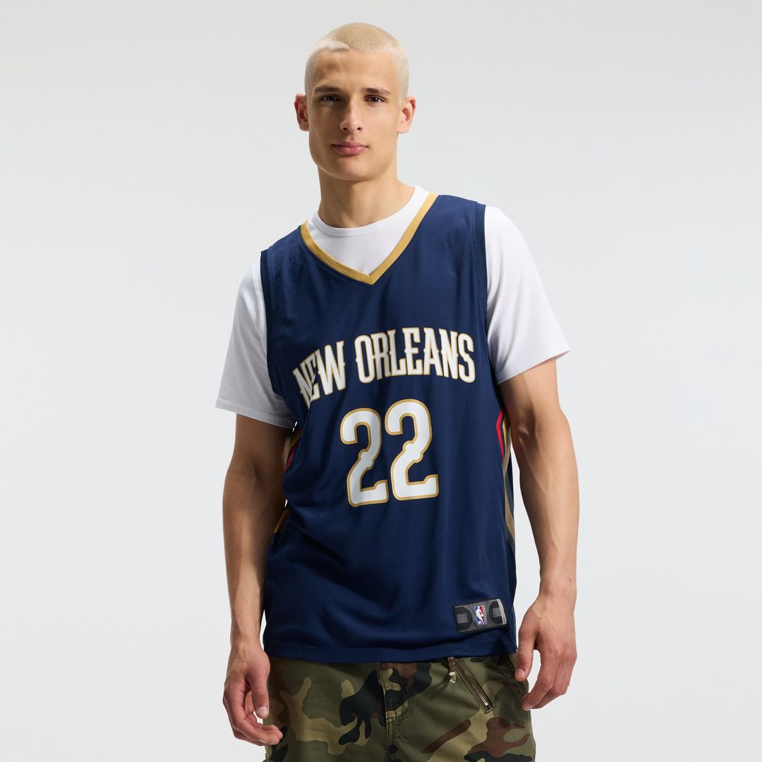 Derik Queen New Orleans Pelicans Fanatics Fast Break Replica Jersey - Icon Edition - Navy Official NBA Team Apparel Basketball Fan Gear