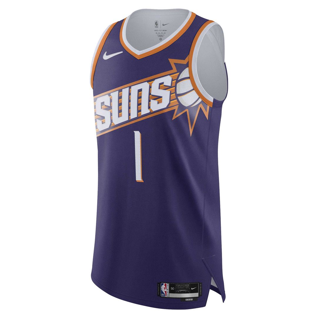 Devin Booker Phoenix Suns Nike Authentic Jersey - Icon Edition - Purple Official NBA Team Apparel Basketball Fan Gear