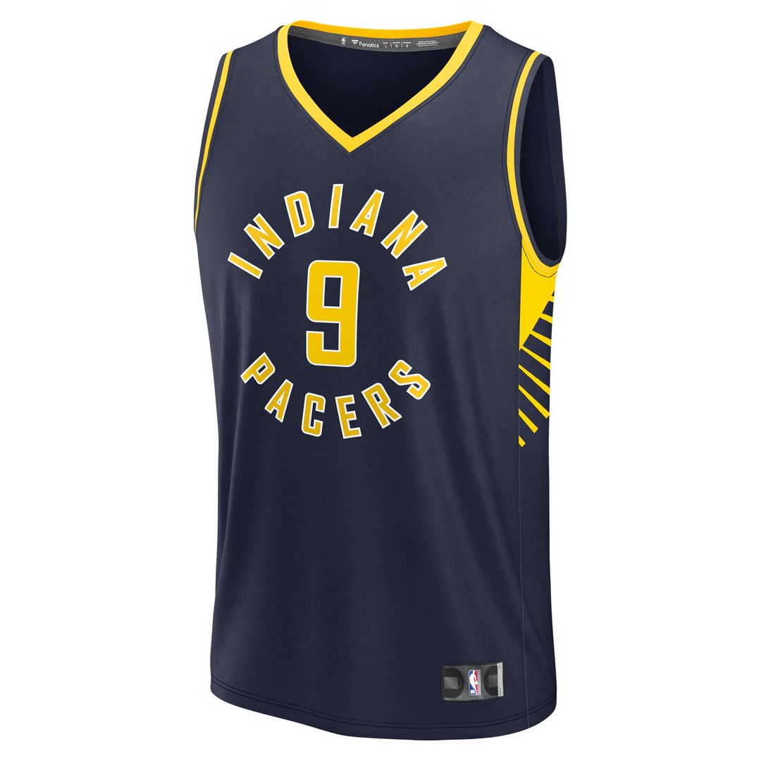T.J. McConnell Indiana Pacers Fanatics Fast Break Replica Player Jersey - Icon Edition - Navy Official NBA Team Apparel Basketball Fan Gear