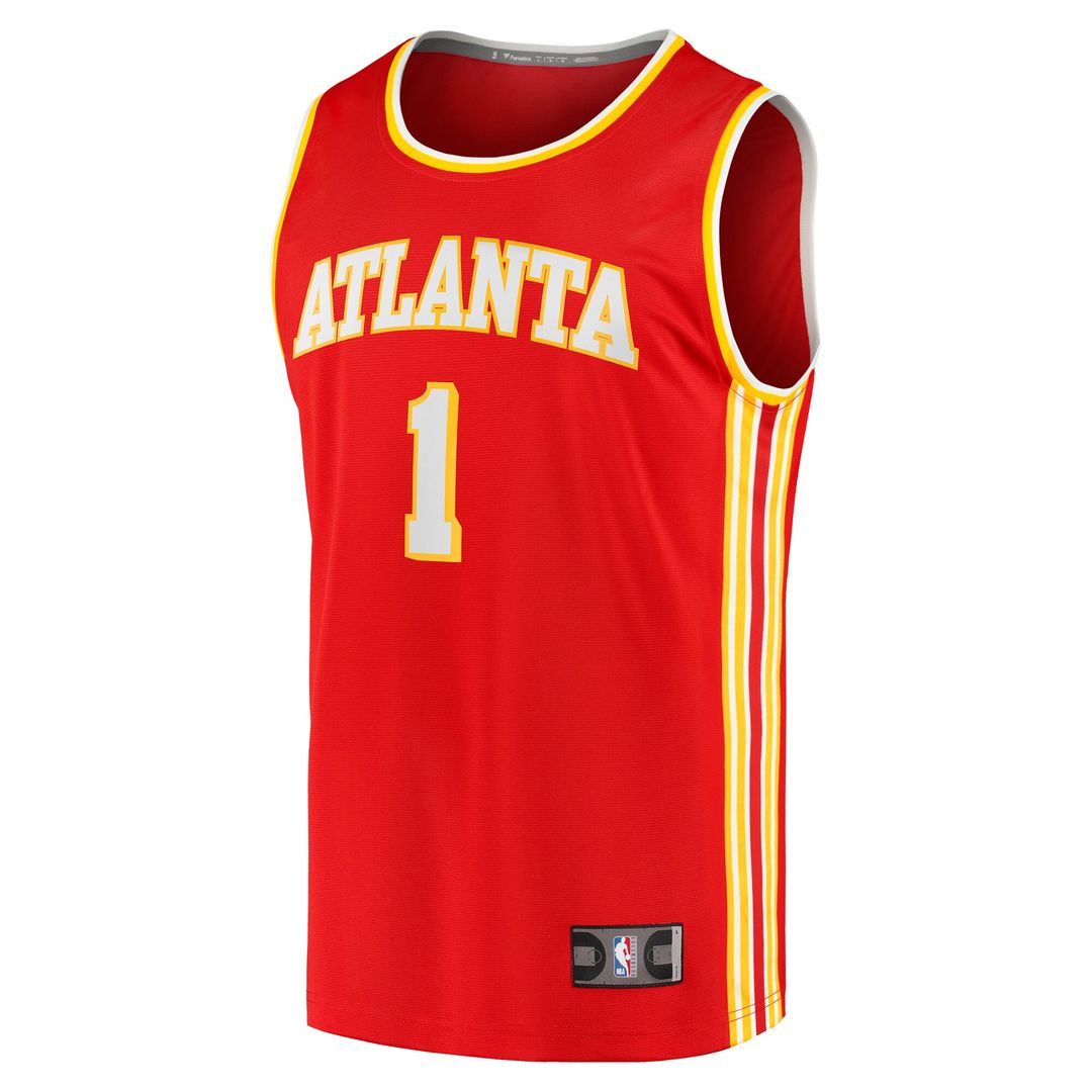Jalen Johnson Atlanta Hawks Fanatics Fast Break Replica Jersey - Icon Edition - Red Official NBA Team Apparel Basketball Fan Gear
