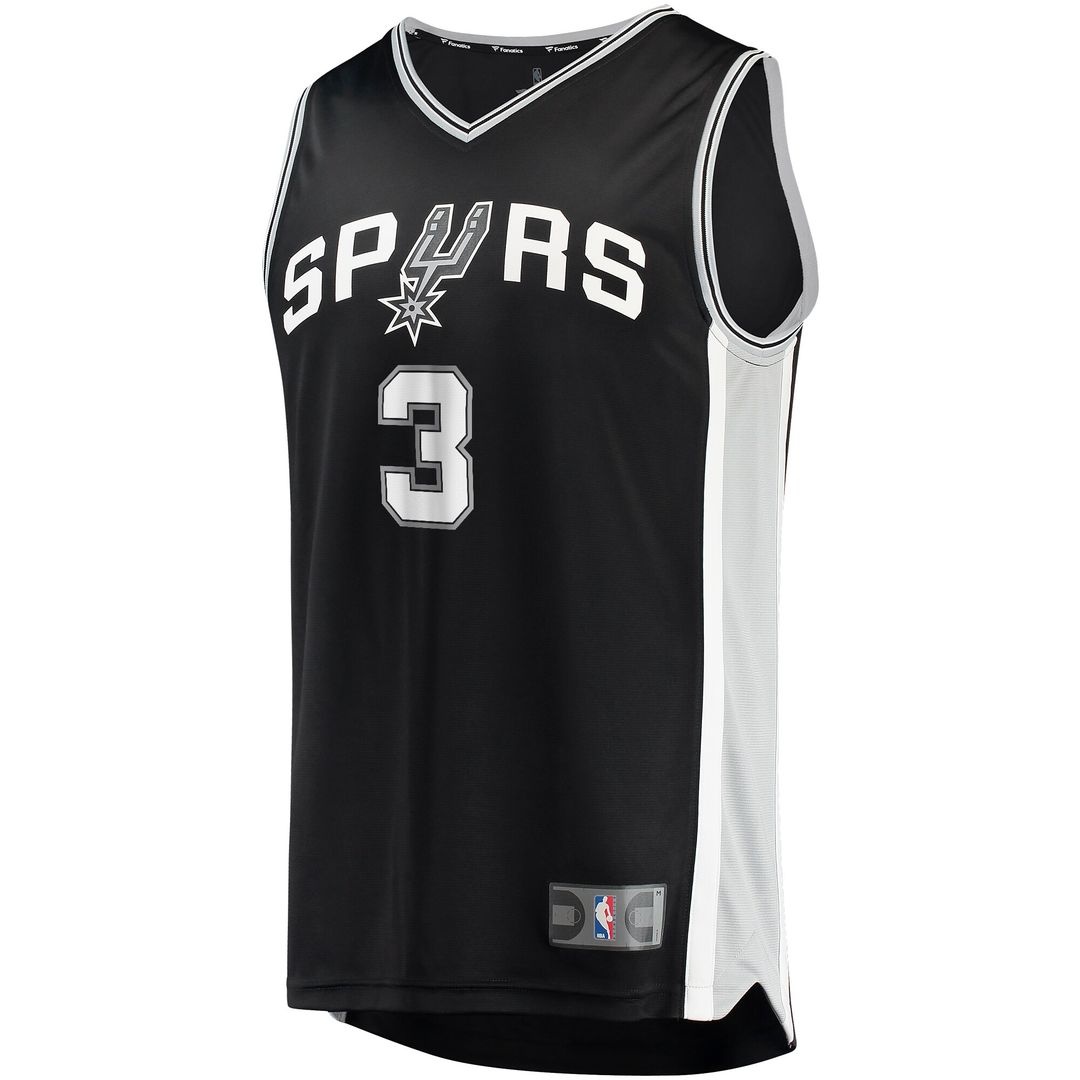 Keldon Johnson San Antonio Spurs Fanatics Fast Break Replica Jersey Black - Icon Edition Official NBA Team Apparel Basketball Fan Gear