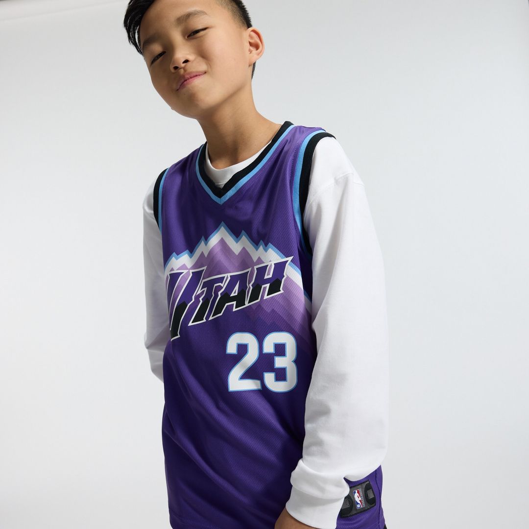 Lauri Markkanen Utah Jazz Fanatics Youth Fast Break Replica Jersey - Icon Edition - Purple Official NBA Team Apparel Basketball Fan Gear