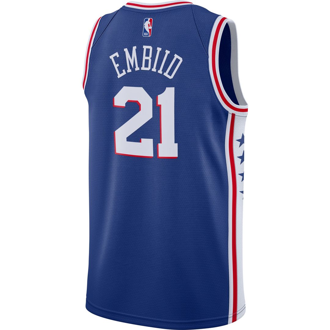 Joel Embiid Philadelphia 76ers Nike 2019/2020 Swingman Jersey - Icon Edition - Royal Official NBA Team Apparel Basketball Fan Gear