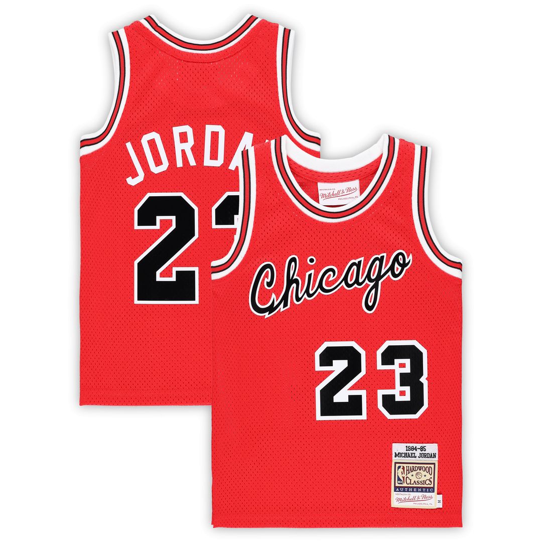 Michael Jordan Chicago Bulls Mitchell & Ness Preschool Hardwood Classics 1984/85 Authentic Swingman Jersey - Red Official NBA Team Apparel Basketball