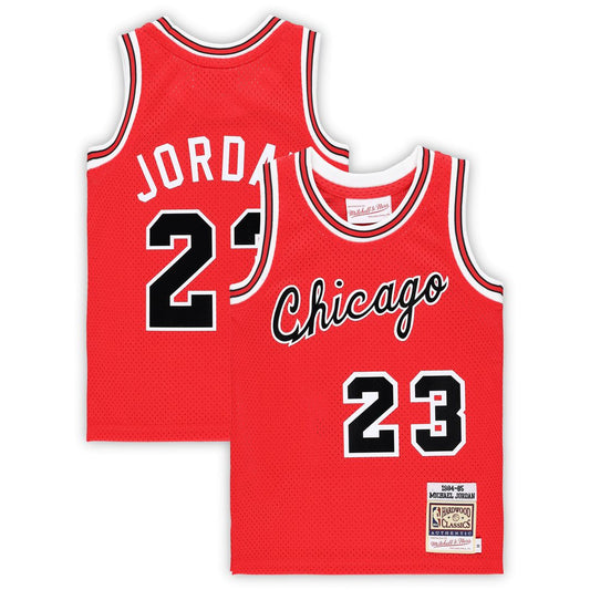Michael Jordan Chicago Bulls Mitchell & Ness Preschool Hardwood Classics 1984/85 Authentic Swingman Jersey - Red Official NBA Team Apparel Basketball