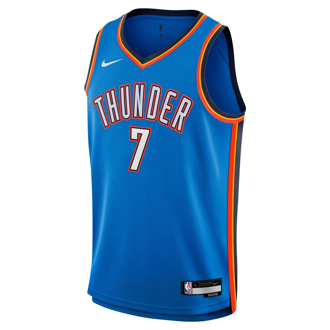 Chet Holmgren Oklahoma City Thunder Nike Youth Swingman Jersey - Icon Edition - Blue Official NBA Team Apparel Basketball Fan Gear