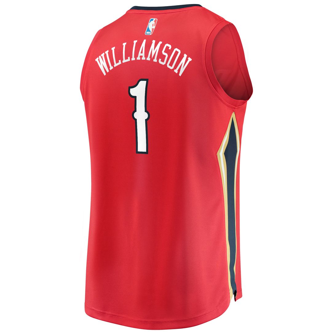 Zion Williamson New Orleans Pelicans Fanatics Replica Fast Break Jersey Red - Statement Edition Official NBA Team Apparel Basketball Fan Gear
