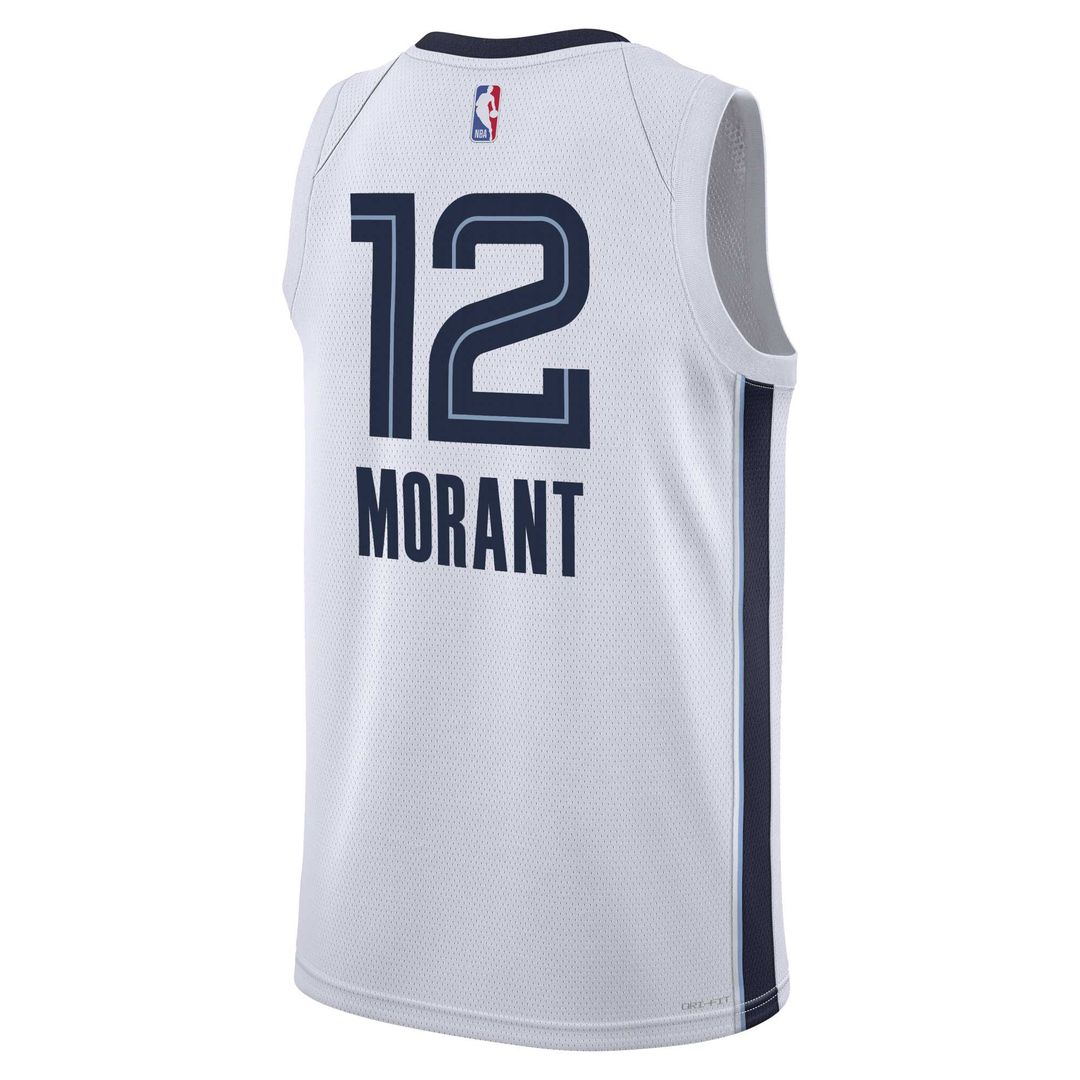 Ja Morant Memphis Grizzlies Nike Youth Swingman Jersey - Association Edition - White Official NBA Team Apparel Basketball Fan Gear