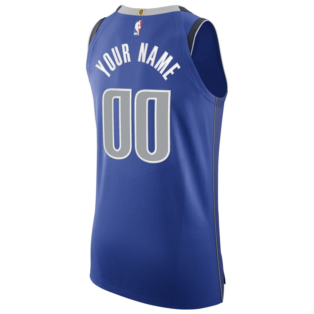 Dallas Mavericks Nike 2020/21 Authentic Custom Jersey Royal - Icon Edition Official NBA Team Apparel Basketball Fan Gear