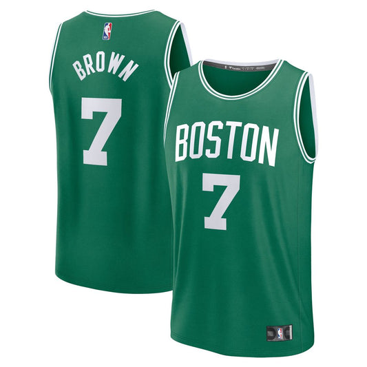 Jaylen Brown Boston Celtics Fanatics Youth Fast Break Replica Player Jersey - Icon Edition - Kelly Green Official NBA Team Apparel Basketball Fan Gear