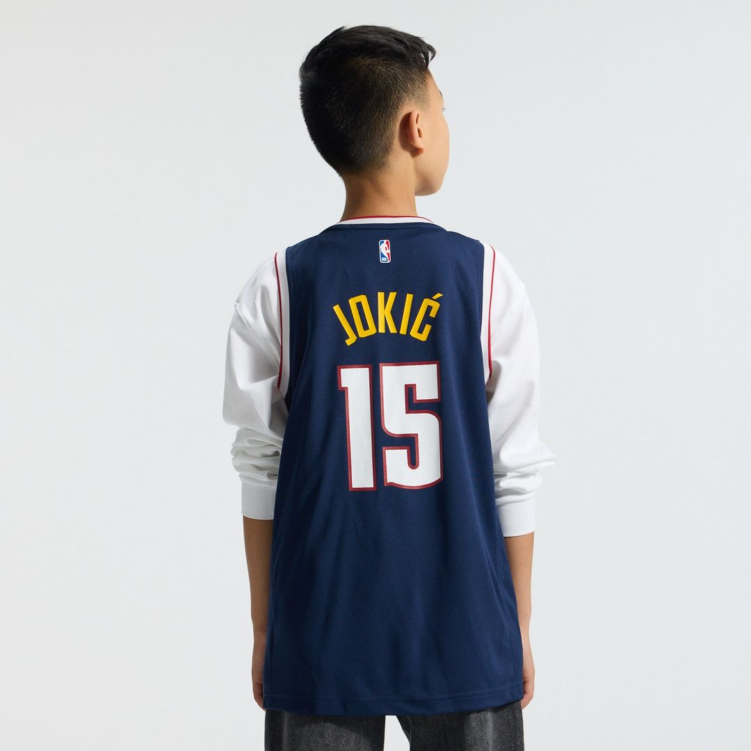 Nikola Jokic Denver Nuggets Fanatics Youth Fast Break Replica Player Jersey - Icon Edition - Navy Official NBA Team Apparel Basketball Fan Gear