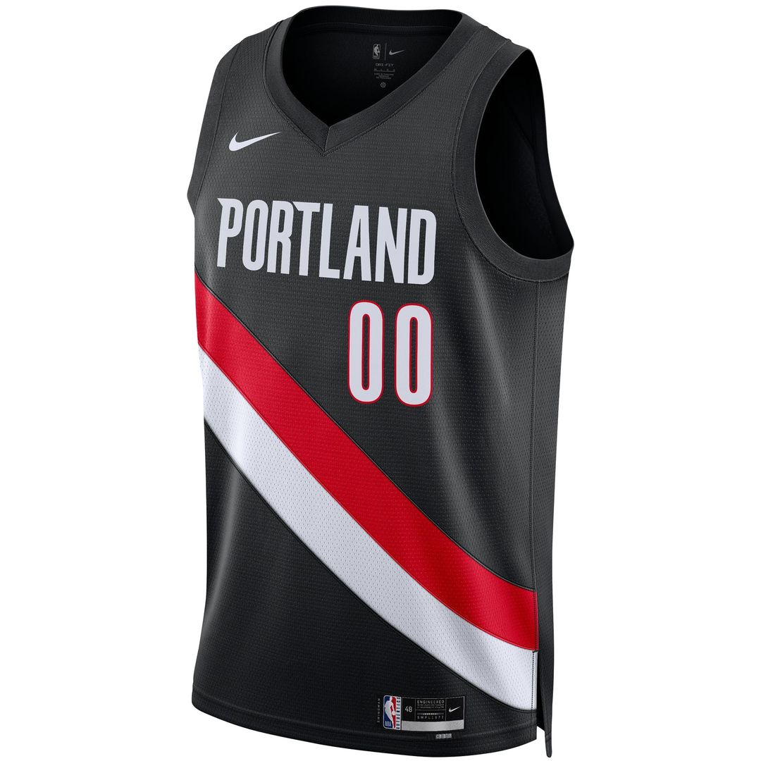 Scoot Henderson Portland Trail Blazers Nike Unisex Swingman Jersey - Icon Edition - Black Official NBA Team Apparel Basketball Fan Gear