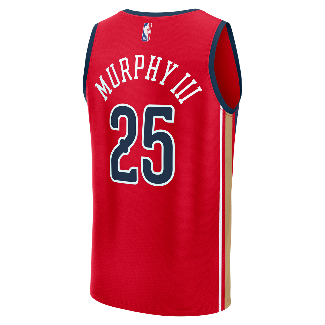 Trey Murphy III New Orleans Pelicans Fanatics Fast Break Replica Player Jersey - Statement Edition - Red Official NBA Team Apparel Basketball Fan Gear
