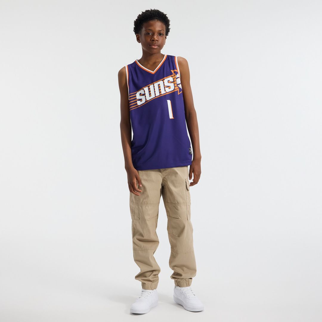 Devin Booker Phoenix Suns Fanatics Youth Fast Break Replica Player Jersey - Icon Edition - Purple Official NBA Team Apparel Basketball Fan Gear