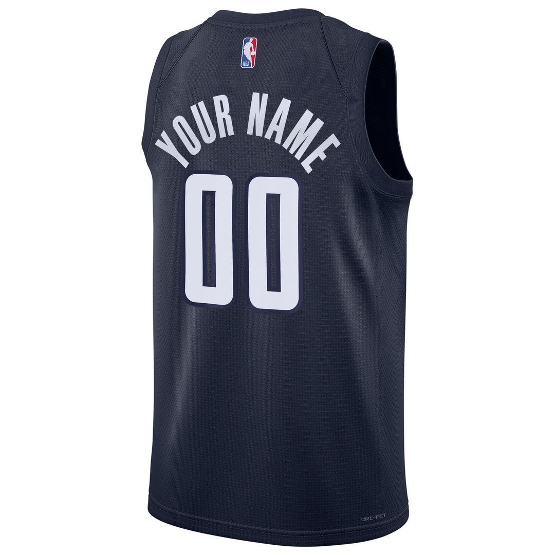 Washington Wizards Jordan Brand Unisex 2024/25 Custom Swingman Jersey - Statement Edition - Navy Official NBA Team Apparel Basketball Fan Gear