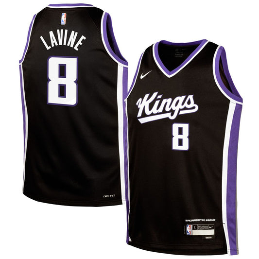 Zach LaVine Sacramento Kings Nike Youth Swingman Jersey - Icon Edition - Black Official NBA Team Apparel Basketball Fan Gear
