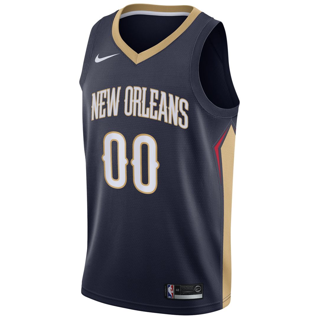 New Orleans Pelicans Nike Swingman Custom Jersey Navy - Icon Edition Official NBA Team Apparel Basketball Fan Gear