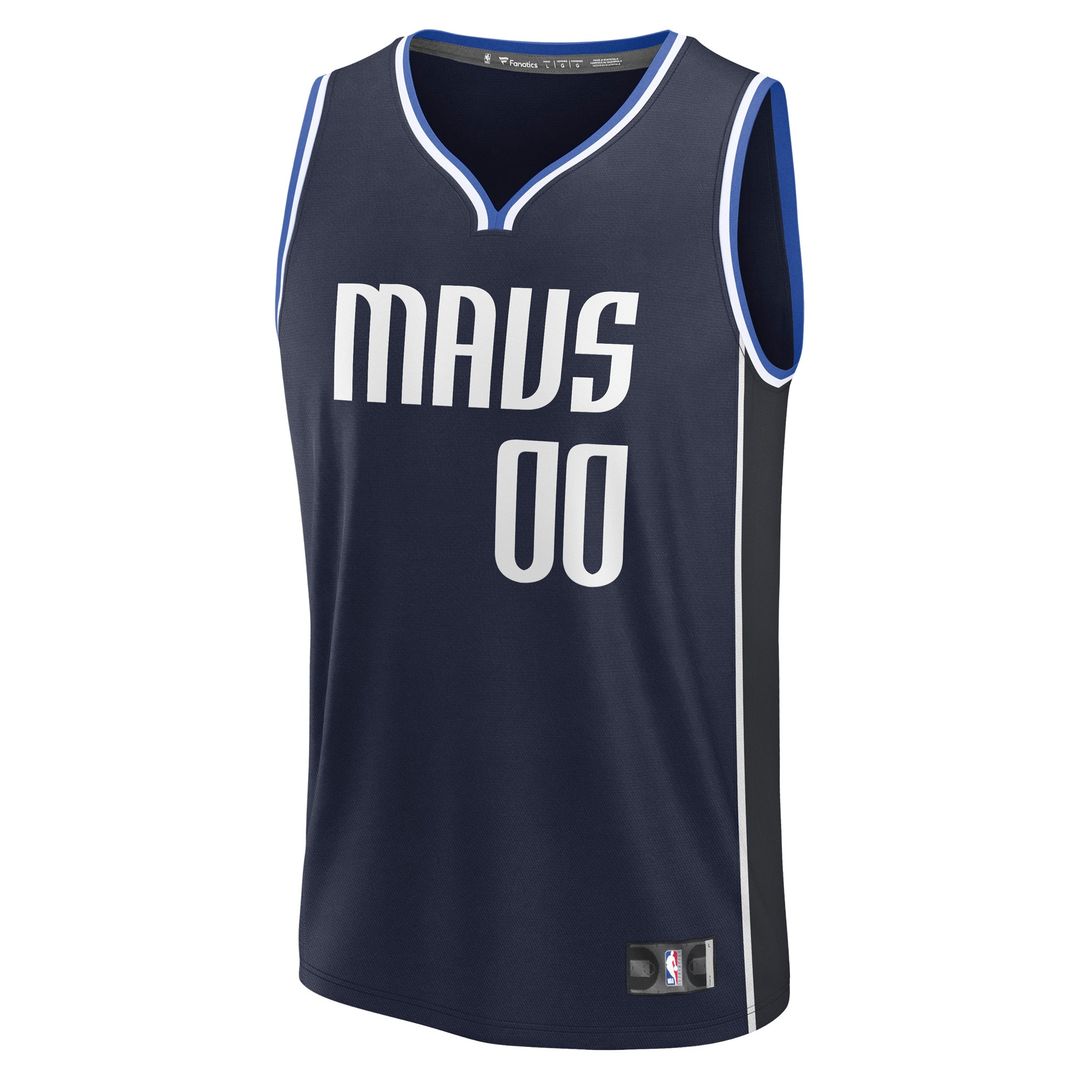 Dallas Mavericks Fanatics Fast Break Custom Jersey - Association Edition - White Official NBA Team Apparel Basketball Fan Gear