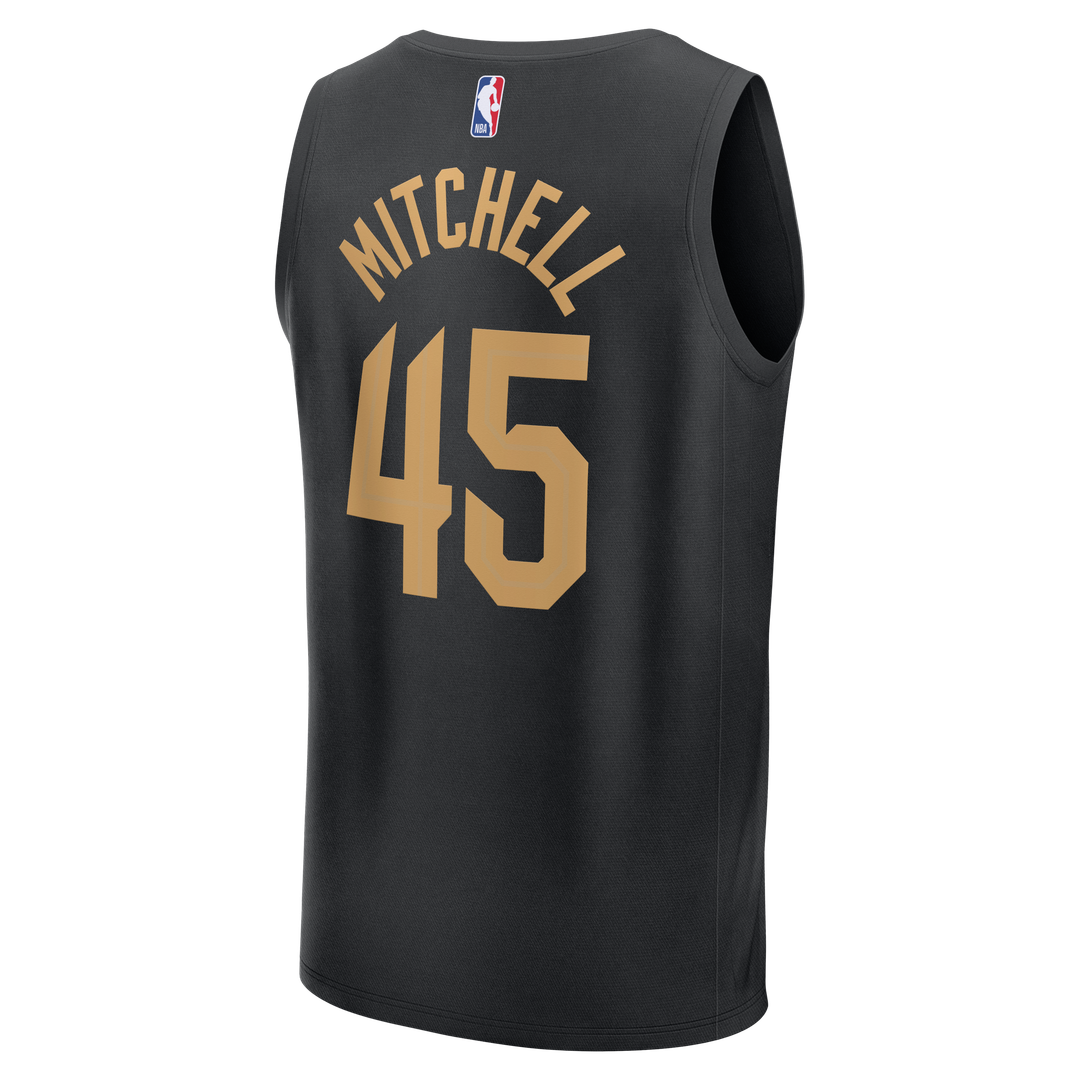 Donovan Mitchell Cleveland Cavaliers Fanatics Youth Fast Break Replica Jersey - Black - Statement Edition Official NBA Team Apparel Basketball Fan Gea