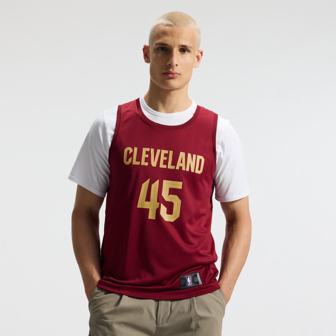 Donovan Mitchell Cleveland Cavaliers Fanatics Fast Break Replica Jersey - Icon Edition - Wine Official NBA Team Apparel Basketball Fan Gear