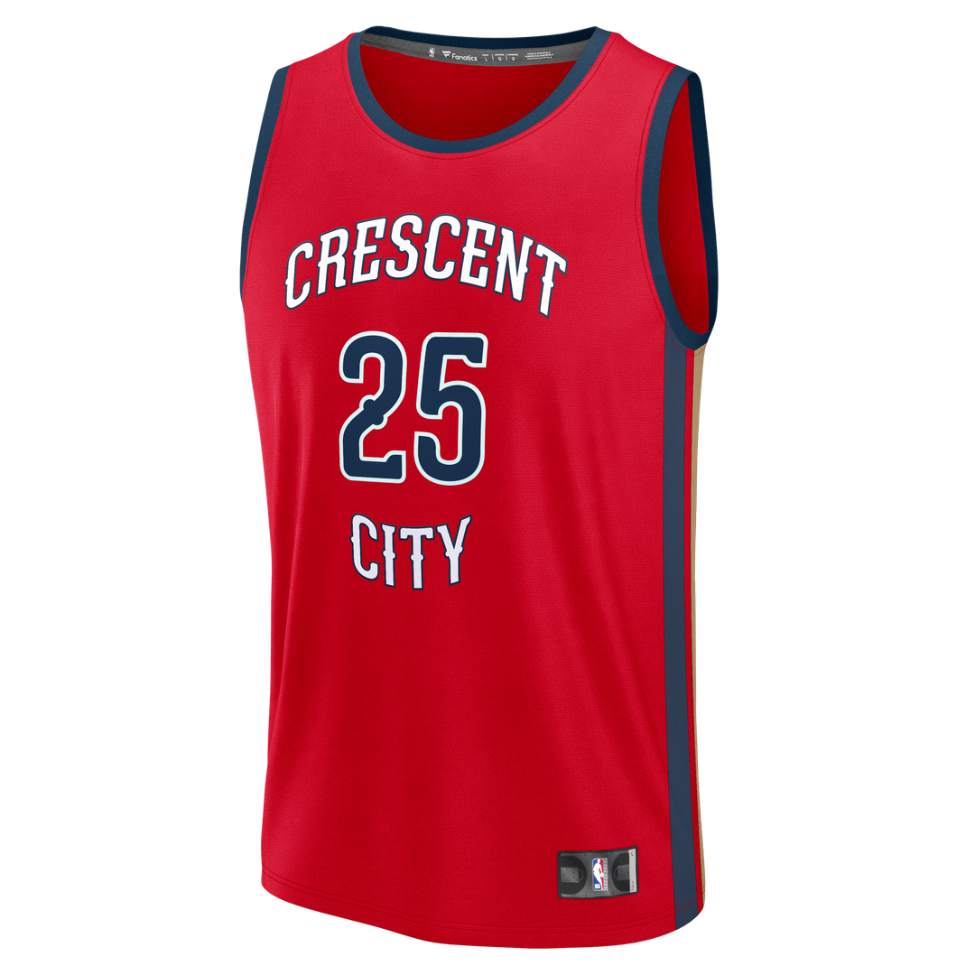 Trey Murphy III New Orleans Pelicans Fanatics Fast Break Replica Player Jersey - Statement Edition - Red Official NBA Team Apparel Basketball Fan Gear