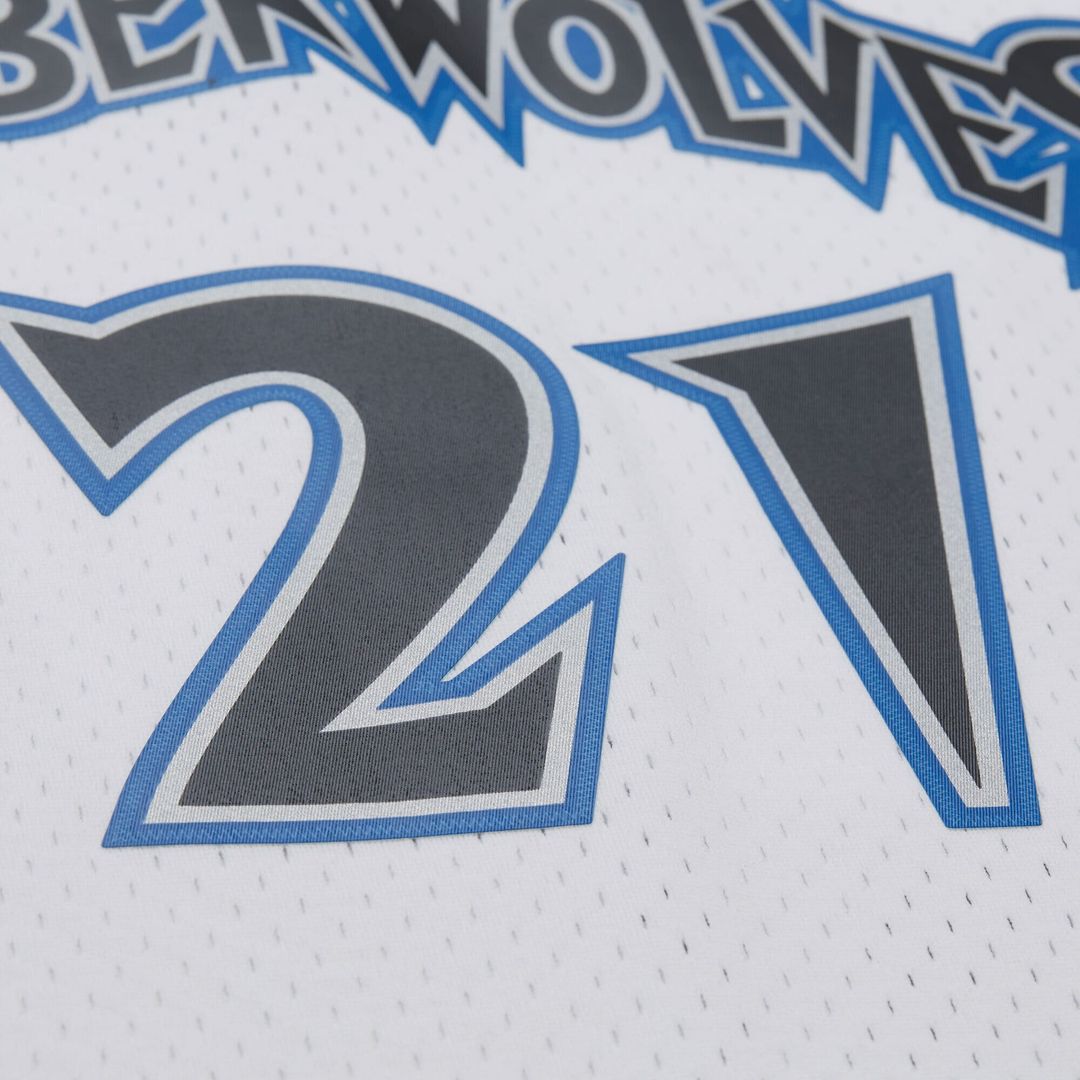 Kevin Garnett Minnesota Timberwolves Mitchell & Ness Hardwood Classics Swingman Jersey - White Official NBA Team Apparel Basketball Fan Gear