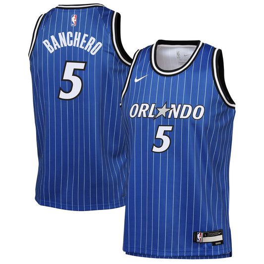 Paolo Banchero Orlando Magic Nike Youth Icon Edition Swingman Jersey - Blue Official NBA Team Apparel Basketball Fan Gear