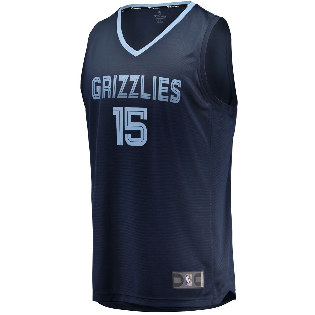 Brandon Clarke Memphis Grizzlies Fanatics Fast Break Replica Jersey Navy - Icon Edition Official NBA Team Apparel Basketball Fan Gear