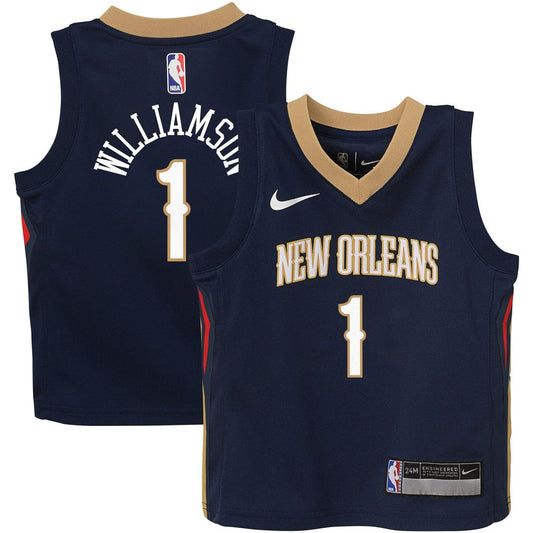 Zion Williamson New Orleans Pelicans Nike Infant Swingman Player Jersey - Icon Edition - Navy Official NBA Team Apparel Basketball Fan Gear