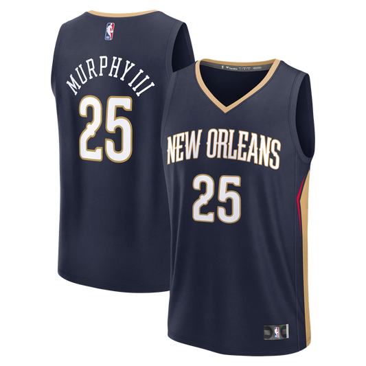 Trey Murphy III New Orleans Pelicans Fanatics Fast Break Replica Jersey - Navy - Icon Edition Official NBA Team Apparel Basketball Fan Gear