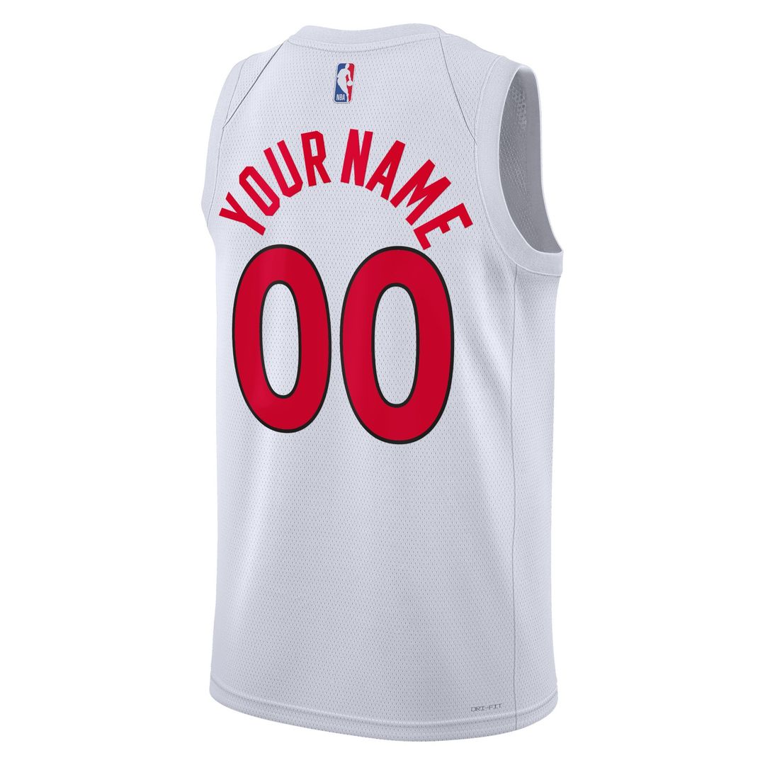 Toronto Raptors Nike Unisex Swingman Custom Jersey White - Association Edition Official NBA Team Apparel Basketball Fan Gear