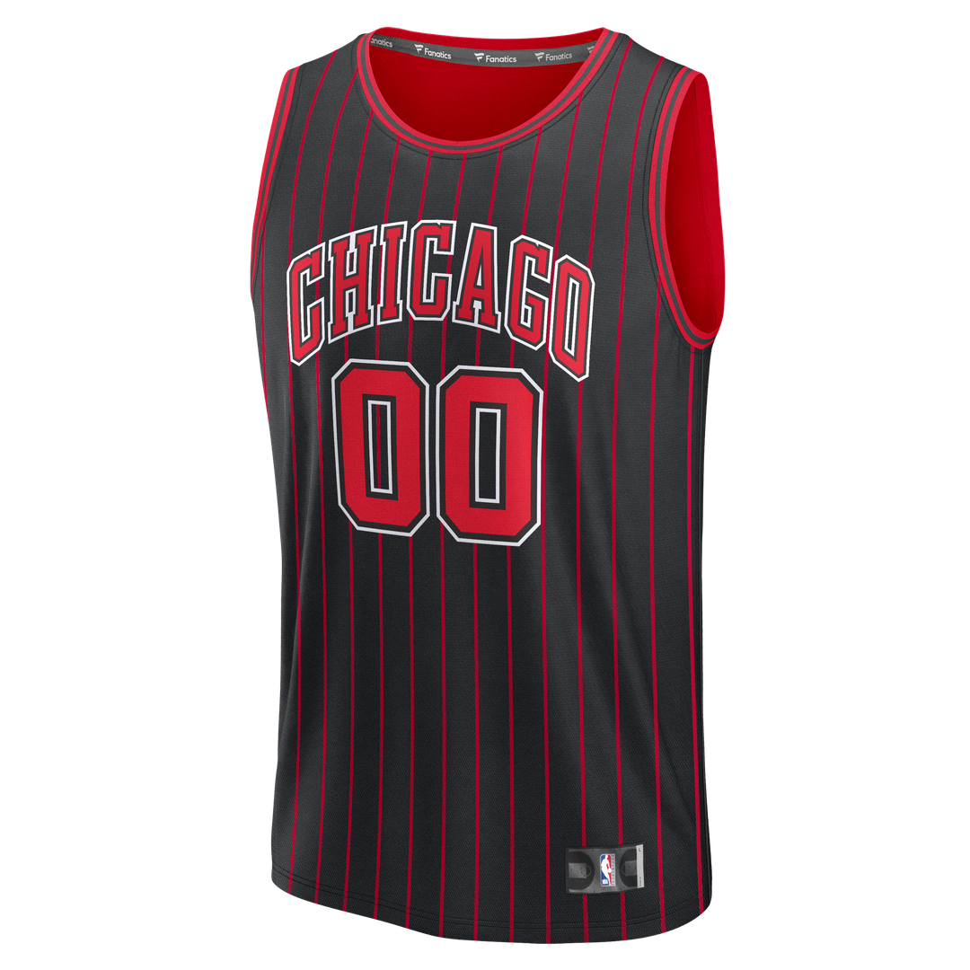 Chicago Bulls Fanatics Fast Break Custom Jersey - Icon Edition - Red Official NBA Team Apparel Basketball Fan Gear