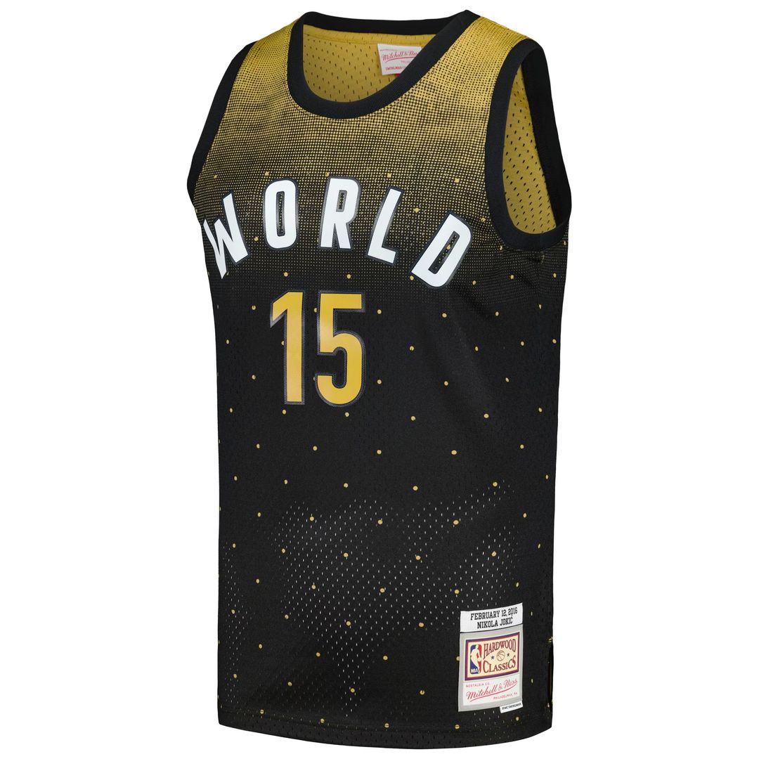 Nikola Jokic 2016 NBA Rising Stars Challenge Mitchell & Ness Hardwood Classics Swingman Jersey - Black Official NBA Team Apparel Basketball Fan Gear