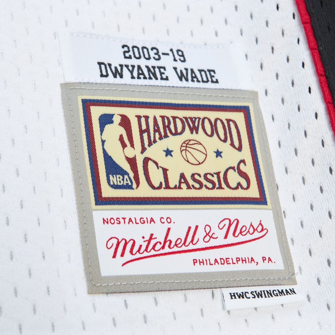 Dwyane Wade Miami Heat Mitchell & Ness Unisex Hall of Fame Class of 2023 Throwback Swingman Jersey - White Official NBA Team Apparel Basketball Fan Ge