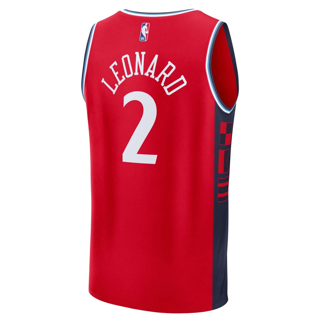 Kawhi Leonard LA Clippers Fanatics Fast Break Replica Player Jersey - Statement Edition - Red Official NBA Team Apparel Basketball Fan Gear