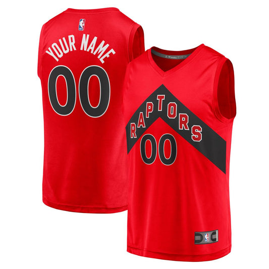 Toronto Raptors Fanatics Fast Break Replica Custom Jersey - Icon Edition - Red Official NBA Team Apparel Basketball Fan Gear