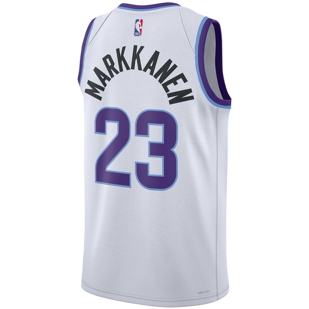 Lauri Markkanen Utah Jazz Nike Unisex Swingman Jersey - Association Edition - White Official NBA Team Apparel Basketball Fan Gear