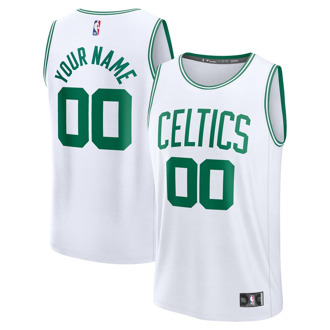 Boston Celtics Fanatics Fast Break Custom Jersey - Statement Edition - Black Official NBA Team Apparel Basketball Fan Gear