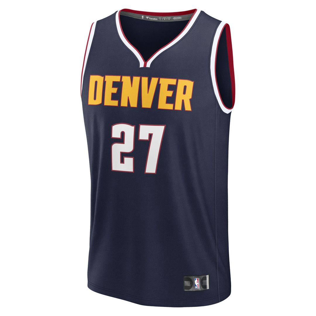 Jamal Murray Denver Nuggets Fanatics Youth Fast Break Replica Player Jersey - Navy - Icon Edition Official NBA Team Apparel Basketball Fan Gear