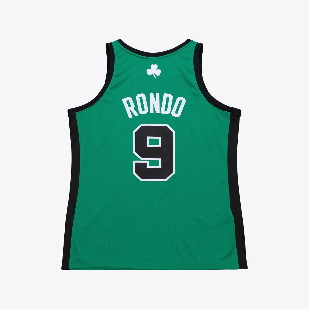 Rajon Rondo Boston Celtics Mitchell & Ness 2007-08 Hardwood Classics Authentic Jersey - Kelly Green Official NBA Team Apparel Basketball Fan Gear