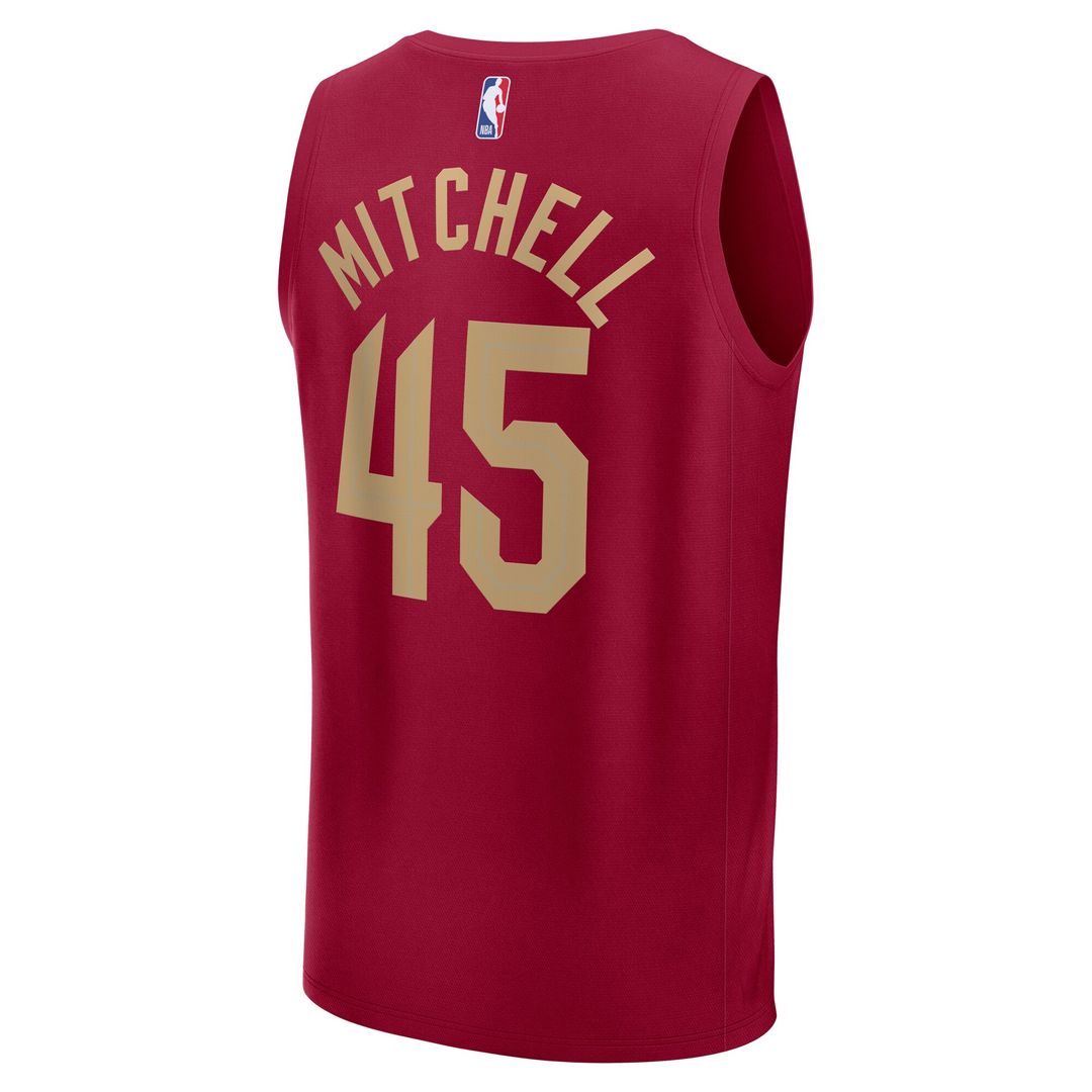 Donovan Mitchell Cleveland Cavaliers Fanatics Youth Fast Break Player Jersey - Icon Edition - Wine Official NBA Team Apparel Basketball Fan Gear